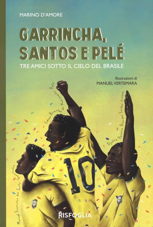 Garrincha, Santos e Pelè. Tre amici sotto il cielo del Brasile - Marino D'Amore - copertina