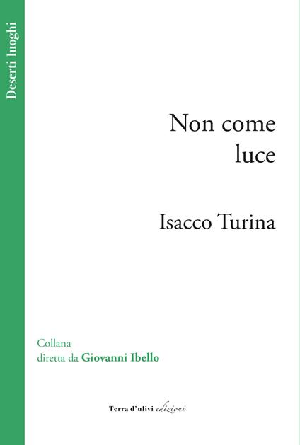 Non come luce - Isacco Turina - copertina