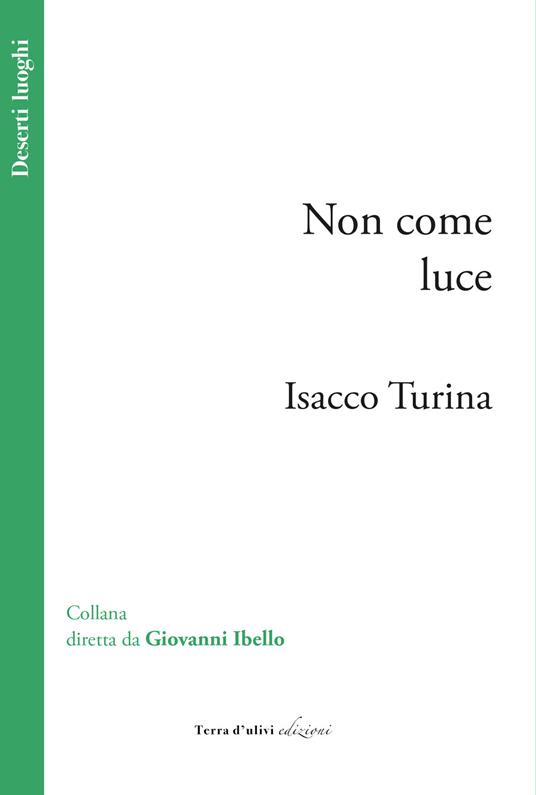 Non come luce - Isacco Turina - copertina