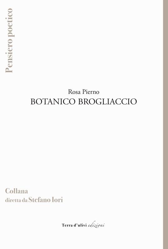 Botanico Brogliaccio - Rosa Pierno - copertina