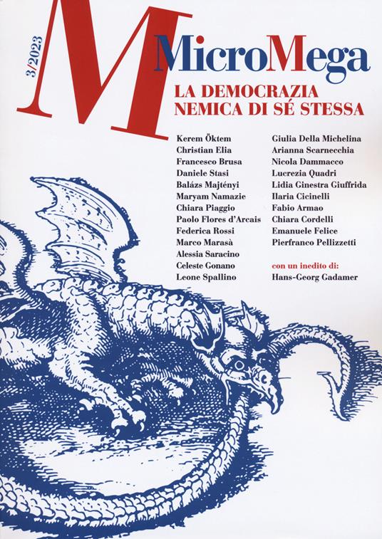 Micromega (2023). Vol. 3: La democrazia nemica di sé stessa - copertina