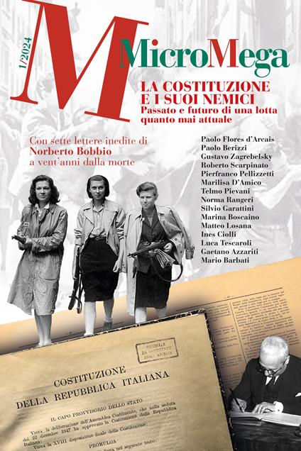 Micromega (2024). Vol. 1: La Costituzione e i suoi nemici - copertina