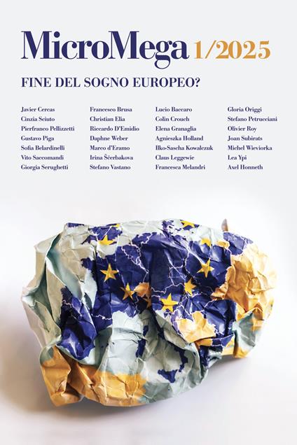 Micromega (2025). Vol. 1: Fine del sogno europeo? - copertina