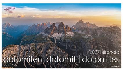 Luftbildkalender Dolomiten 2027 - copertina