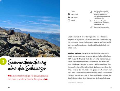 Bergwanderparadies Ultental. 40 schöne Wanderungen und Gipfeltouren in Ulten und Deutschnonsberg - Patrick Egger - 2