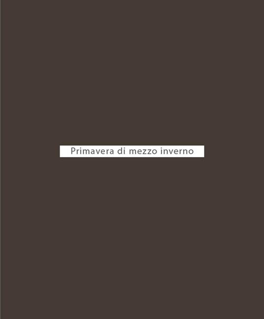 Primavera di mezzo inverno - Prosdocimo Terrassan - copertina
