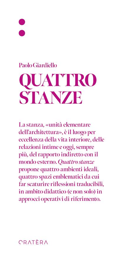 Quattro Stanze - Paolo Giardiello - copertina