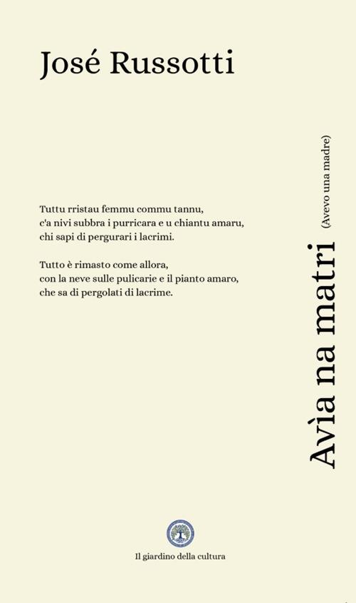 Avìa na matri - Jose Russotti - copertina