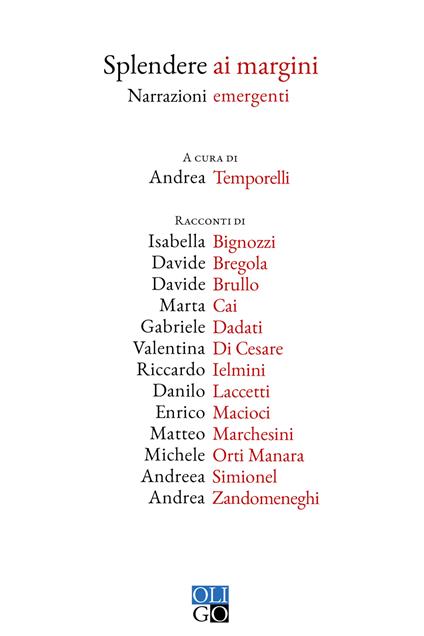 Splendere ai margini. Narrazioni emergenti - copertina