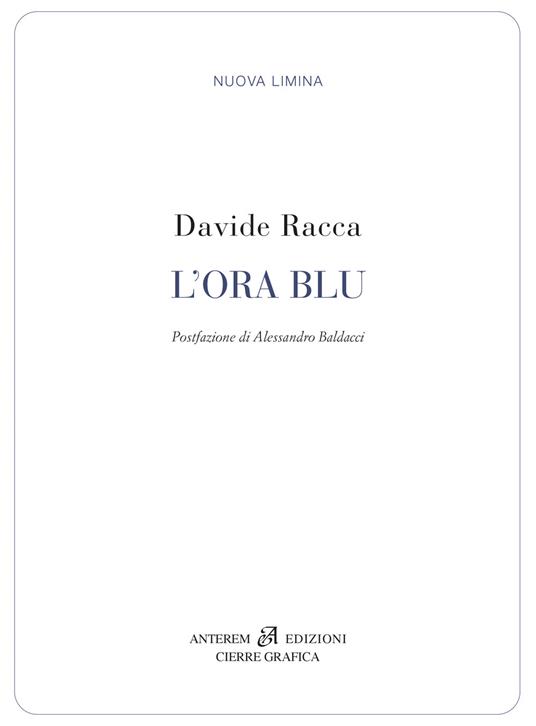 L' ora blu - Davide Racca - copertina