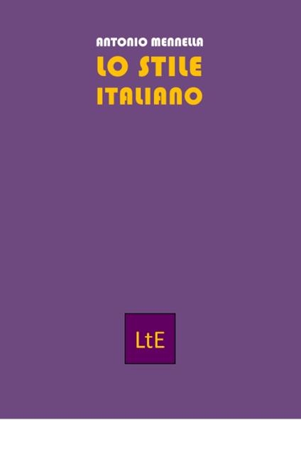 Lo stile italiano - Antonio Mennella - copertina