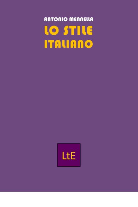 Lo stile italiano - Antonio Mennella - copertina