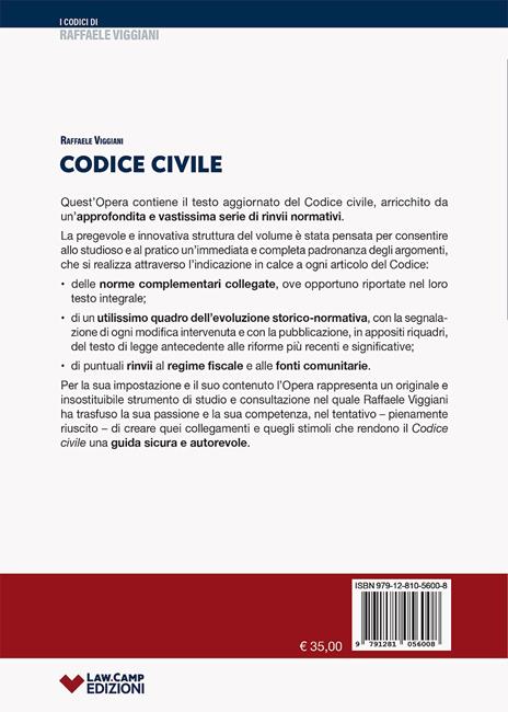 Codice civile. Con rinvii normativi - Raffaele Viggiani - 2
