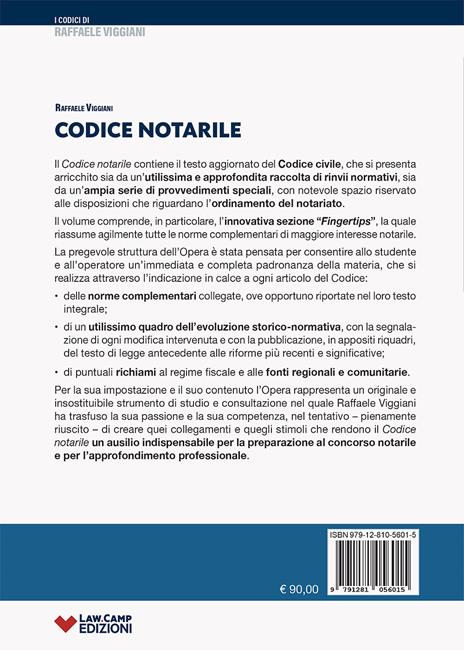 Codice notarile. Con rinvii normativi - Raffaele Viggiani - 2