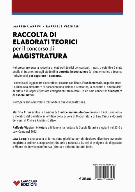 Raccolta di elaborati teorici per il concorso in magistratura. 30 tracce (civile, penale, amministrativo) - Raffaele Viggiani,Martina Arrivi - 2