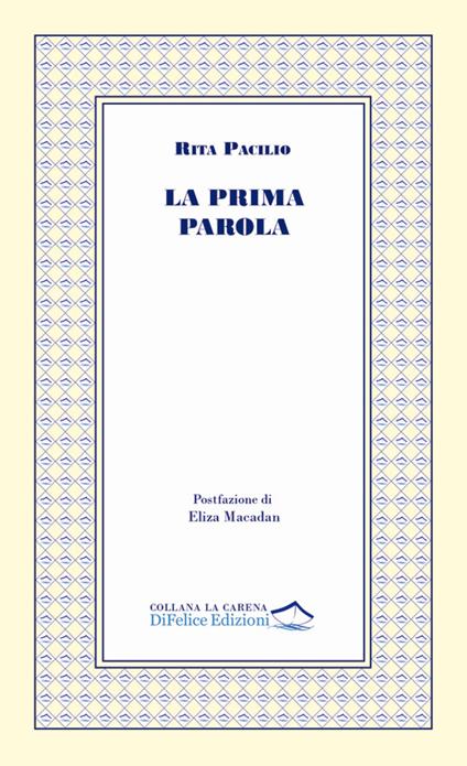 La prima parola - Rita Pacilio - copertina