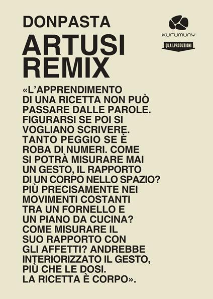 Artusi remix. Viaggio nella cucina popolare italiana. Ricette e racconti - DonPasta - copertina