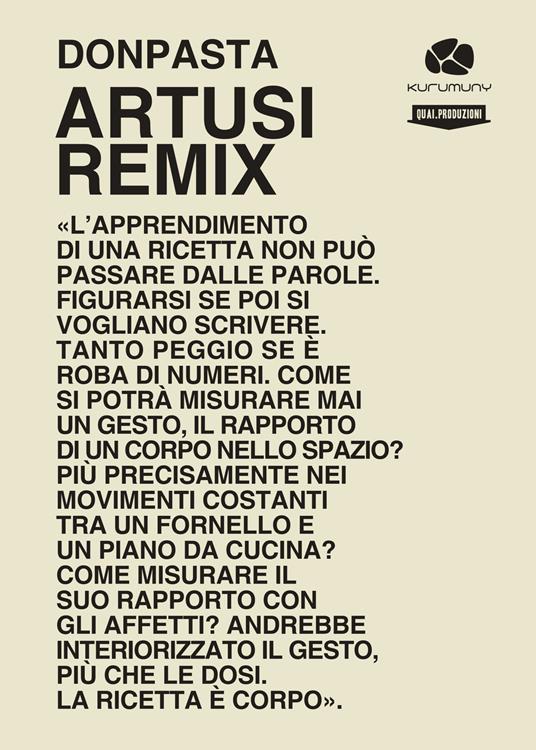 Artusi remix. Viaggio nella cucina popolare italiana. Ricette e racconti - DonPasta - copertina