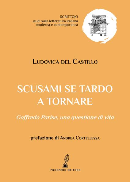 Scusami se tardo a tornare. Goffredo Parise: una questione di vita - Ludovica del Castillo - copertina