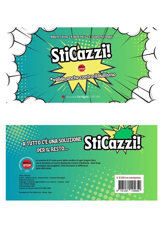 StiCazzi! Coupon valido anche contro il bullismo - Alberto Farina,Andrea Paris,Cristiano Pierangeli - copertina