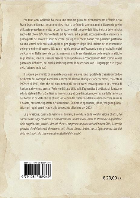 Apricena «Città» ed il suo stemma - Augusto Ferrara - 2