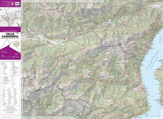 113 Valle Cannobina. Val Vigezzo, Monte Limidario, Centovalli, Brissago 1:25.000. Ediz. multilingue - 2