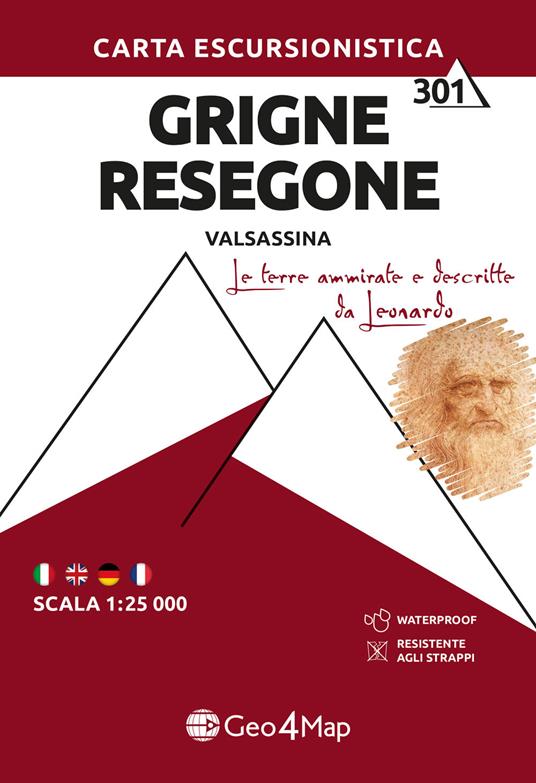 Grigne Resegone (Valsassina). Carta escursionistica 1:25.000 - copertina