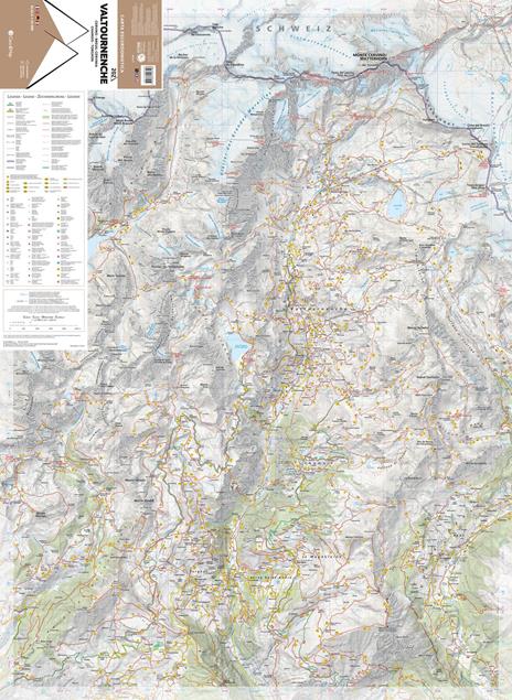 202 Valtournenche Cervino – Breuil-Cervinia – Chamois – Torgnon. Carta escursionistica 1:25.000 - 2