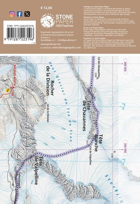 202 Valtournenche Cervino – Breuil-Cervinia – Chamois – Torgnon. Carta escursionistica 1:25.000 - 4