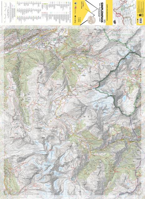121. Simplonpass Briga – Passo Del Sempione – Gondo – Via Stockalper. Carta escursionistica 1:25.000 - 2