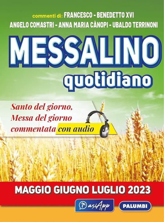 Messalino quotidiano (maggio-giugno-luglio 2023) - Angelo Comastri,Benedetto XVI (Joseph Ratzinger),Francesco (Jorge Mario Bergoglio) - copertina