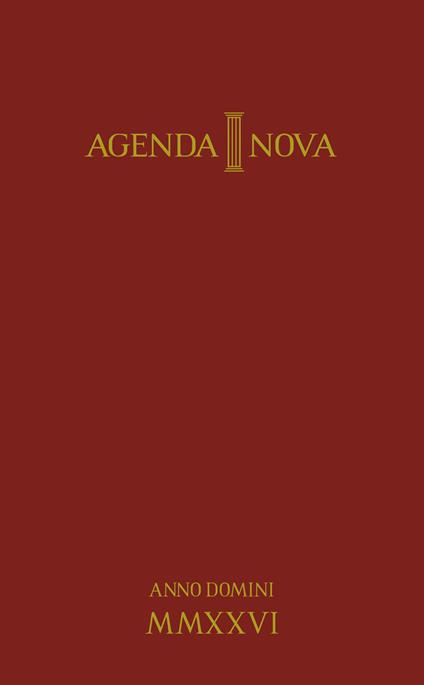 Agenda nova 2026. Anno domini MMXXVI - Floria Bufano - copertina