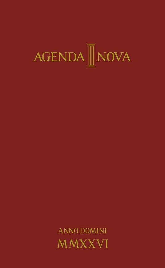 Agenda nova 2026. Anno domini MMXXVI - Floria Bufano - copertina