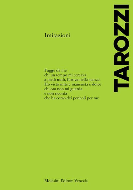 Imitazioni - Bianca Tarozzi - copertina