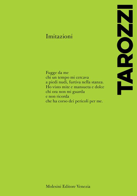 Imitazioni - Bianca Tarozzi - copertina