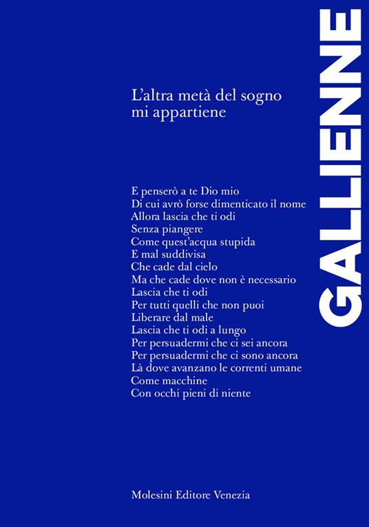 L'altra metà del sogno mi appartiene - Alicia Gallienne - copertina