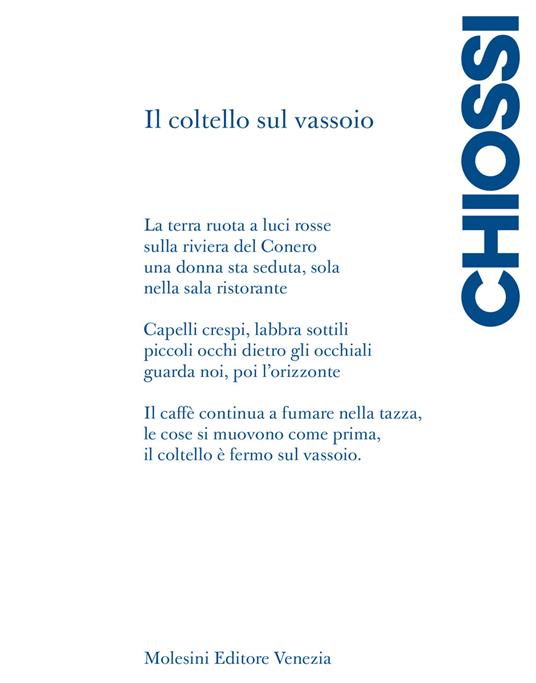 Il coltello sul vassoio - Veronica Chiossi - copertina