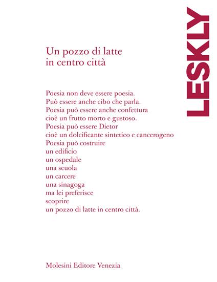 Un pozzo di latte in centro città. Testo ebraico a fronte. Ediz. bilingue - Hezy Leskly - copertina