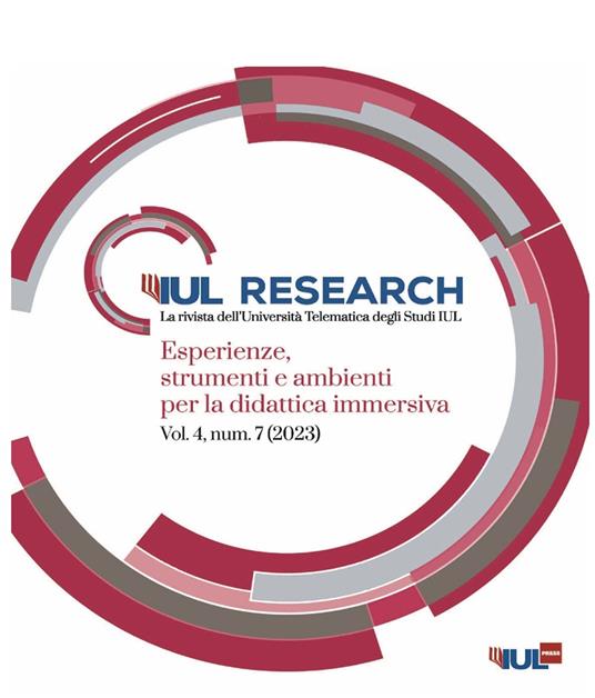IUL Research. Ediz. italiana e inglese (2023). Vol. 3: Esperienze, strumenti e ambienti per la didattica immersiva - copertina