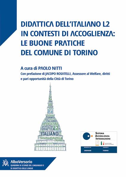 Didattica dell'italiano L2 in contesti di accoglienza: le buone pratiche del comune di Torino - copertina
