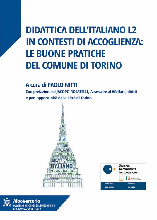Didattica dell'italiano L2 in contesti di accoglienza: le buone pratiche del comune di Torino - copertina