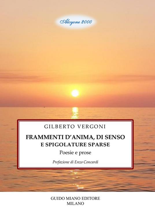 Frammenti d'anima, di senso e spigolature sparse - Gilberto Vergoni - copertina
