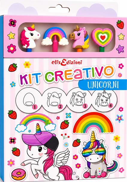 Unicorni. Kit creativo. Ediz. illustrata. Con Materiale per la distribuzione - copertina