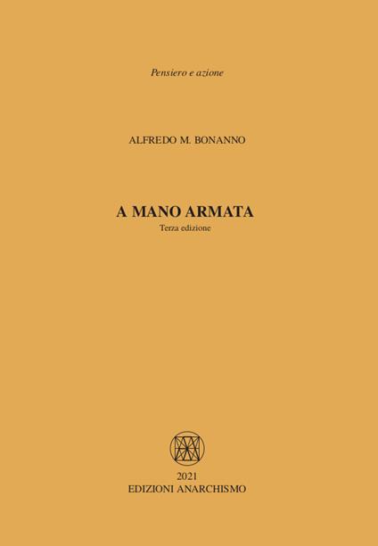 A mano armata - Alfredo M. Bonanno - copertina