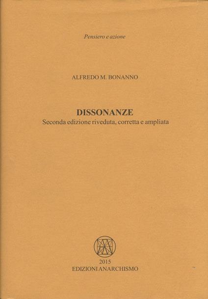 Dissonanze - Alfredo M. Bonanno - copertina