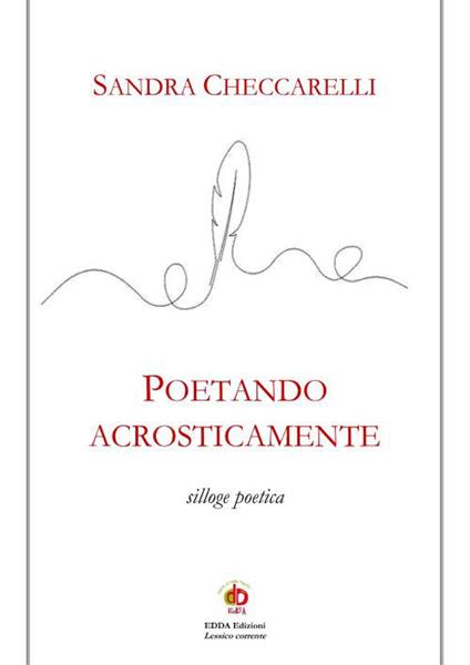 Poetando acrosticamente - Sandra Checcarelli - copertina