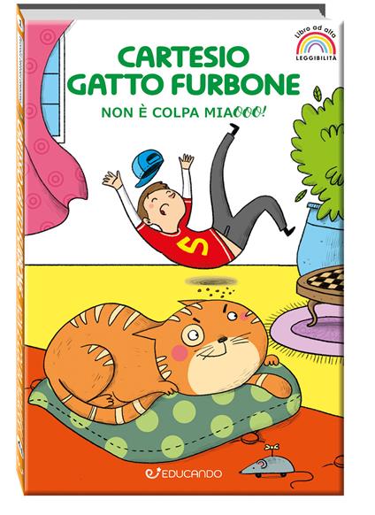 Cartesio gatto furbone. Non è colpa miaooo! Ediz. ad alta leggibilità - Tra le righe - copertina