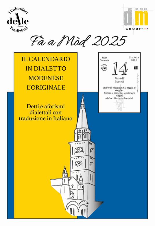 Fà Mòd 2025 (Ricambio). Raccolta dialettale giornaliera. I calendari delle tradizioni - copertina