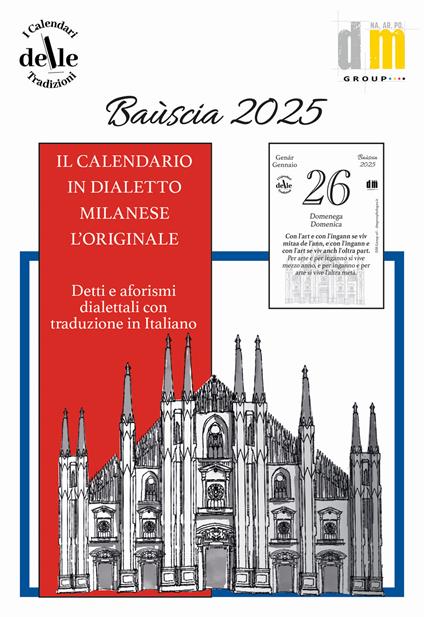 Bauscia 2025 (Ricambio). Raccolta dialettale giornaliera. I calendari delle tradizioni - copertina