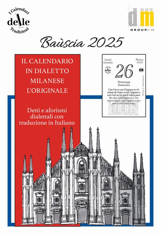 Bauscia 2025 (Ricambio). Raccolta dialettale giornaliera. I calendari delle tradizioni - copertina